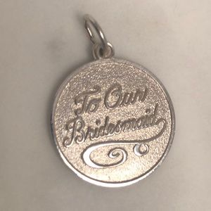 “To our bridesmaid” bracelet charm‎ vintage pendant